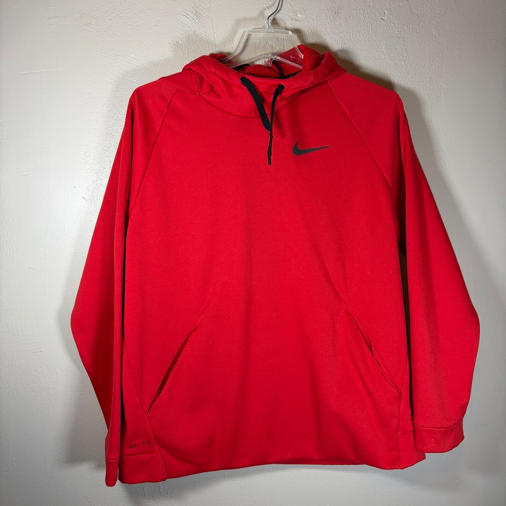 Nike Mens Therma-FIT Dri-FIT Training Hoodie Red XL 932022-657